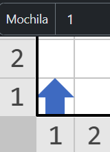 1 zumbador en la mochila