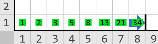 1 2 3 5 8 13 21 34